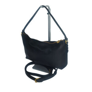 STYLE & CO Pebble Medium Zippered Shoulder & Cossbody Bag-Deep Black-NWOT